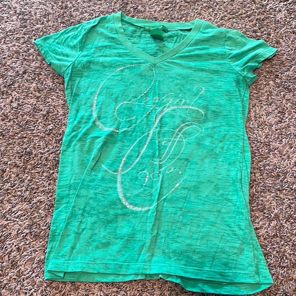 Cowgirl tuff burnout tee